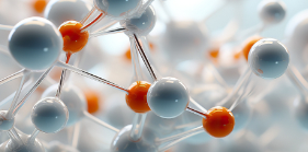 Close-up image of chemical bond