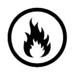Noncorrosive & Nonflammable icon